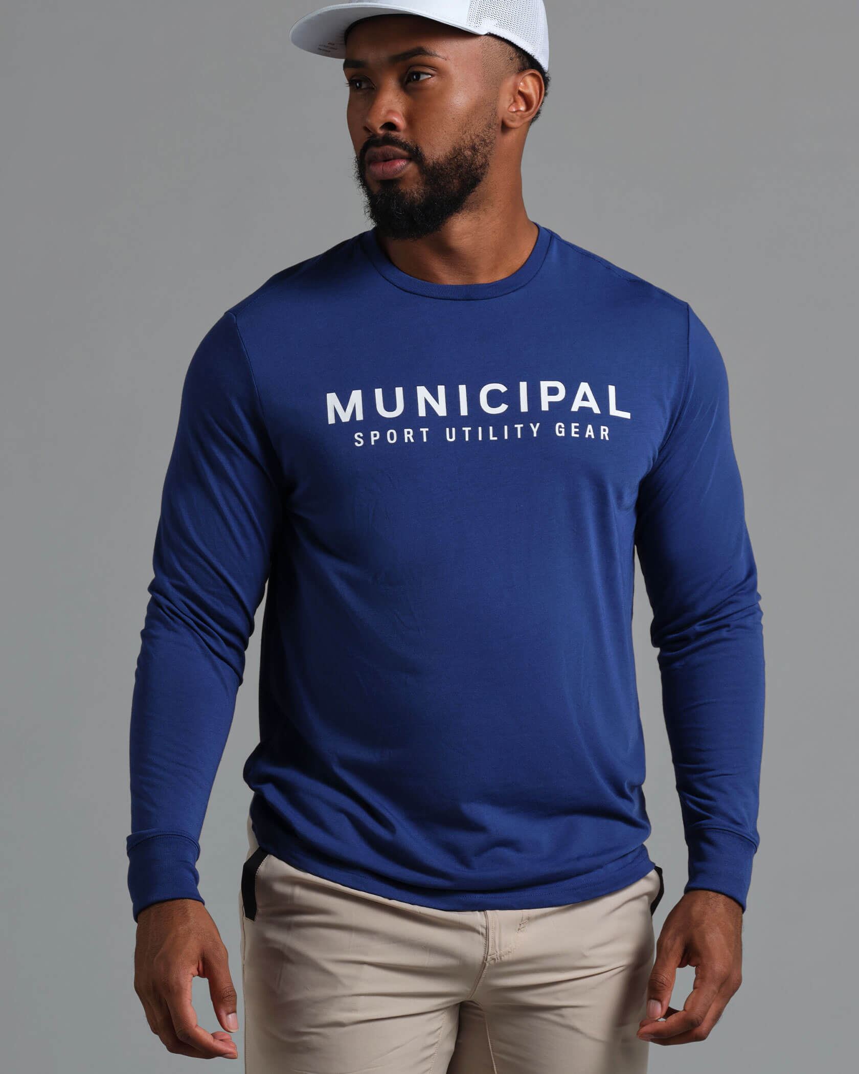 municipal sport utility gear 4AM Club LS T-Shirt in Dusk | MUNICIPAL