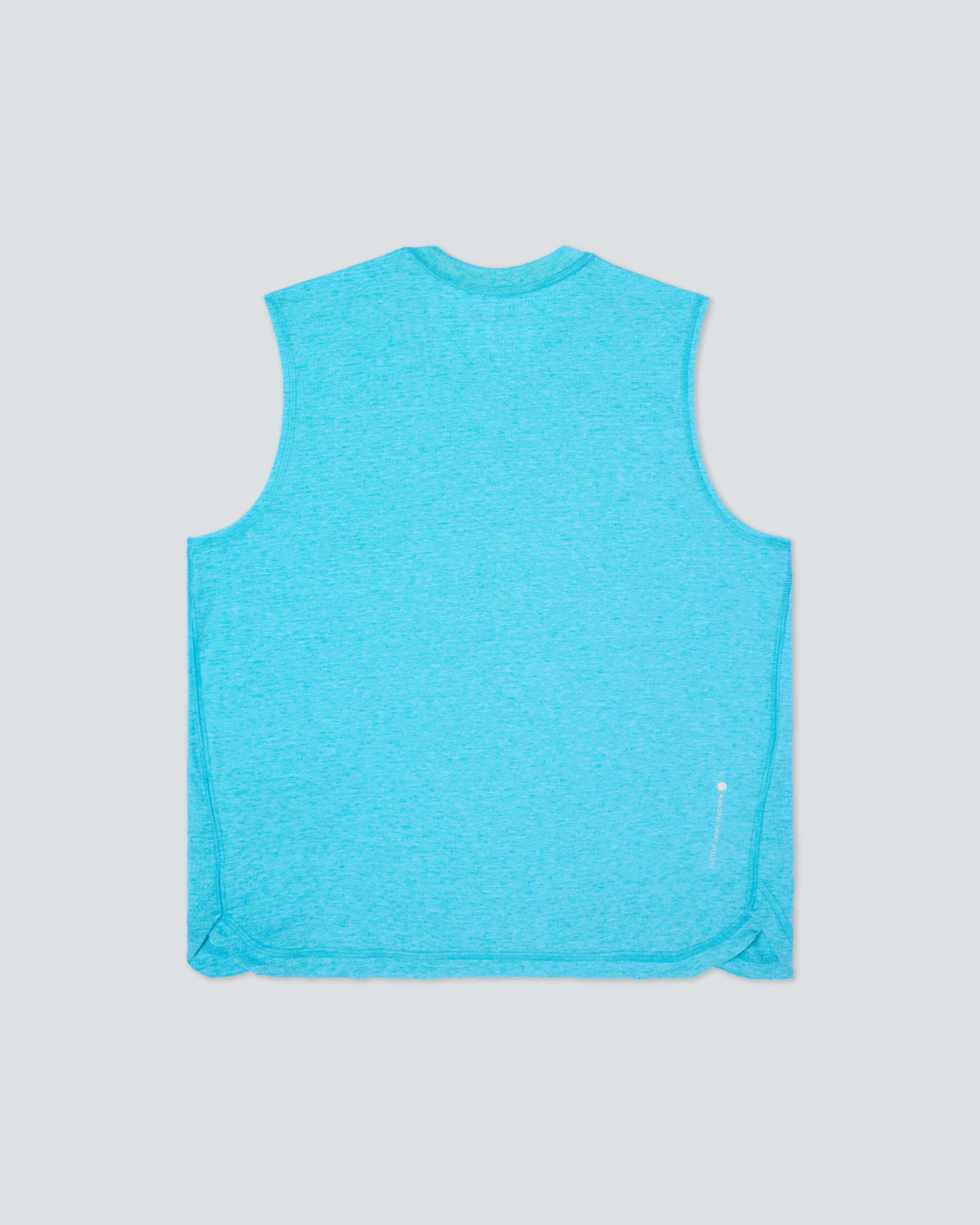 4AM. Tri Tank |Caribbean Heather| flat back