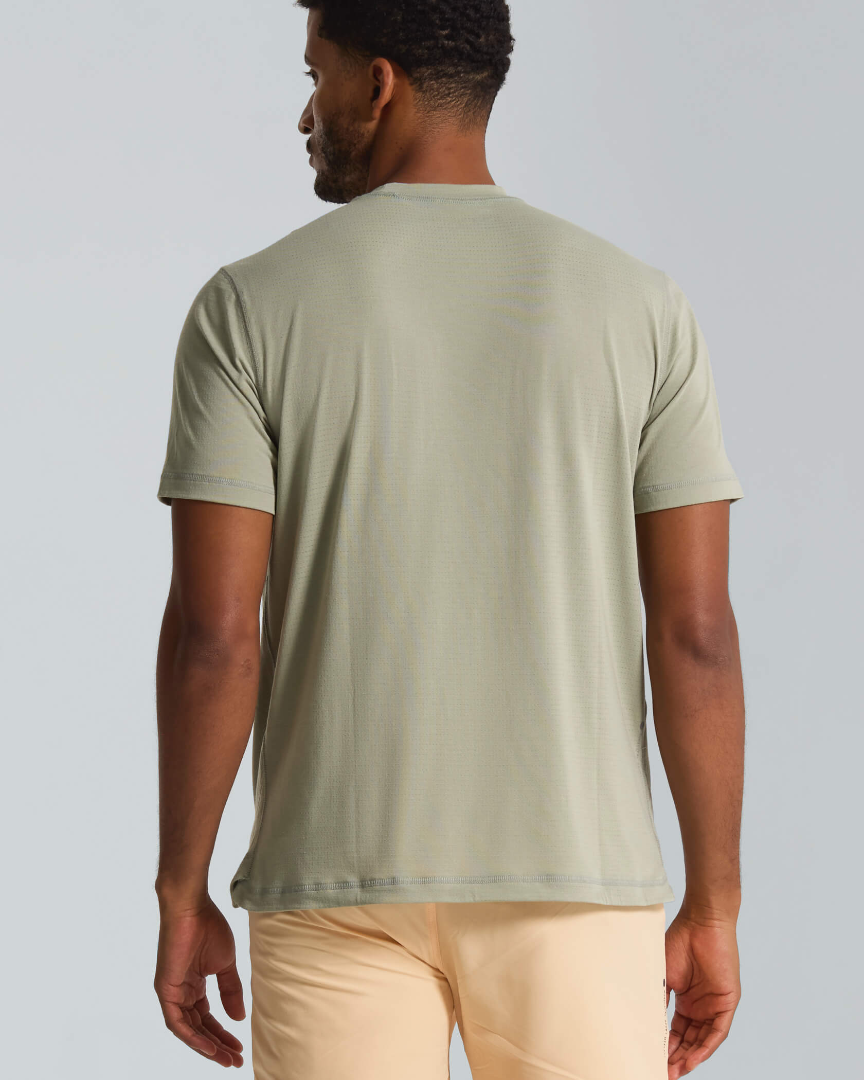 4AM Tri T-Shirt |Seagrass Heather| back