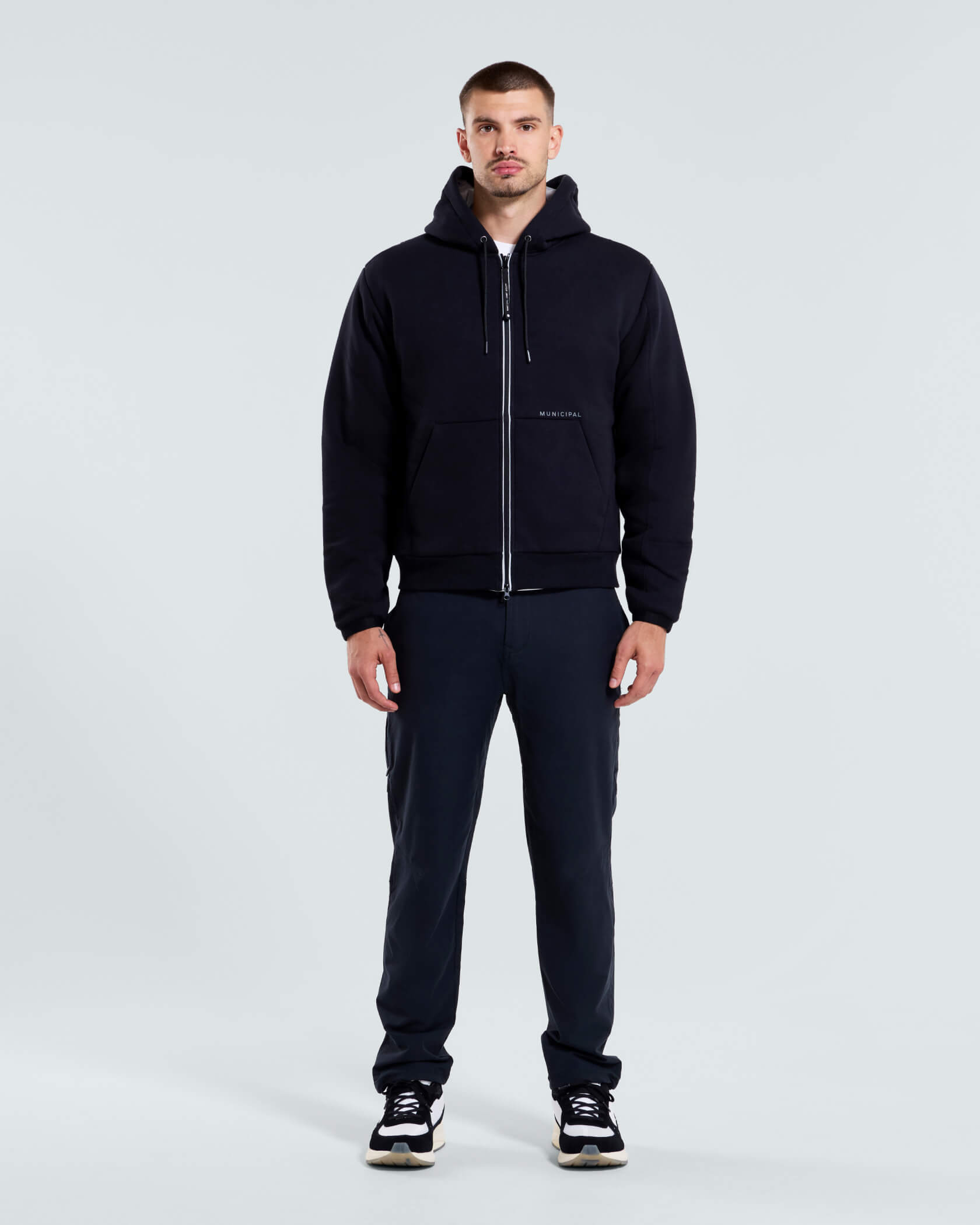North End Insulated Full Zip Hoodie |Black|  front