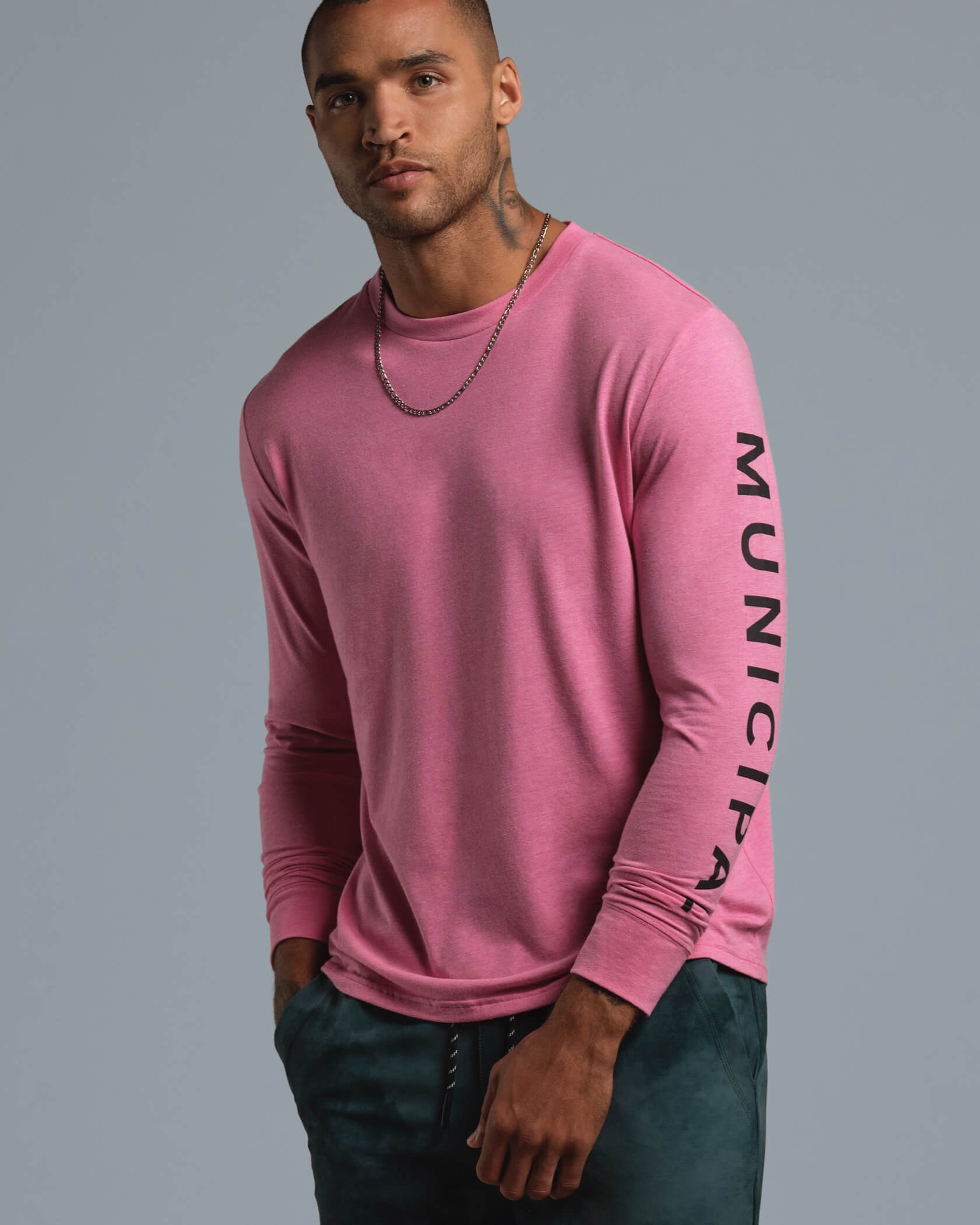 Armband SuperBlend LS T-Shirt |Magenta / Black| back