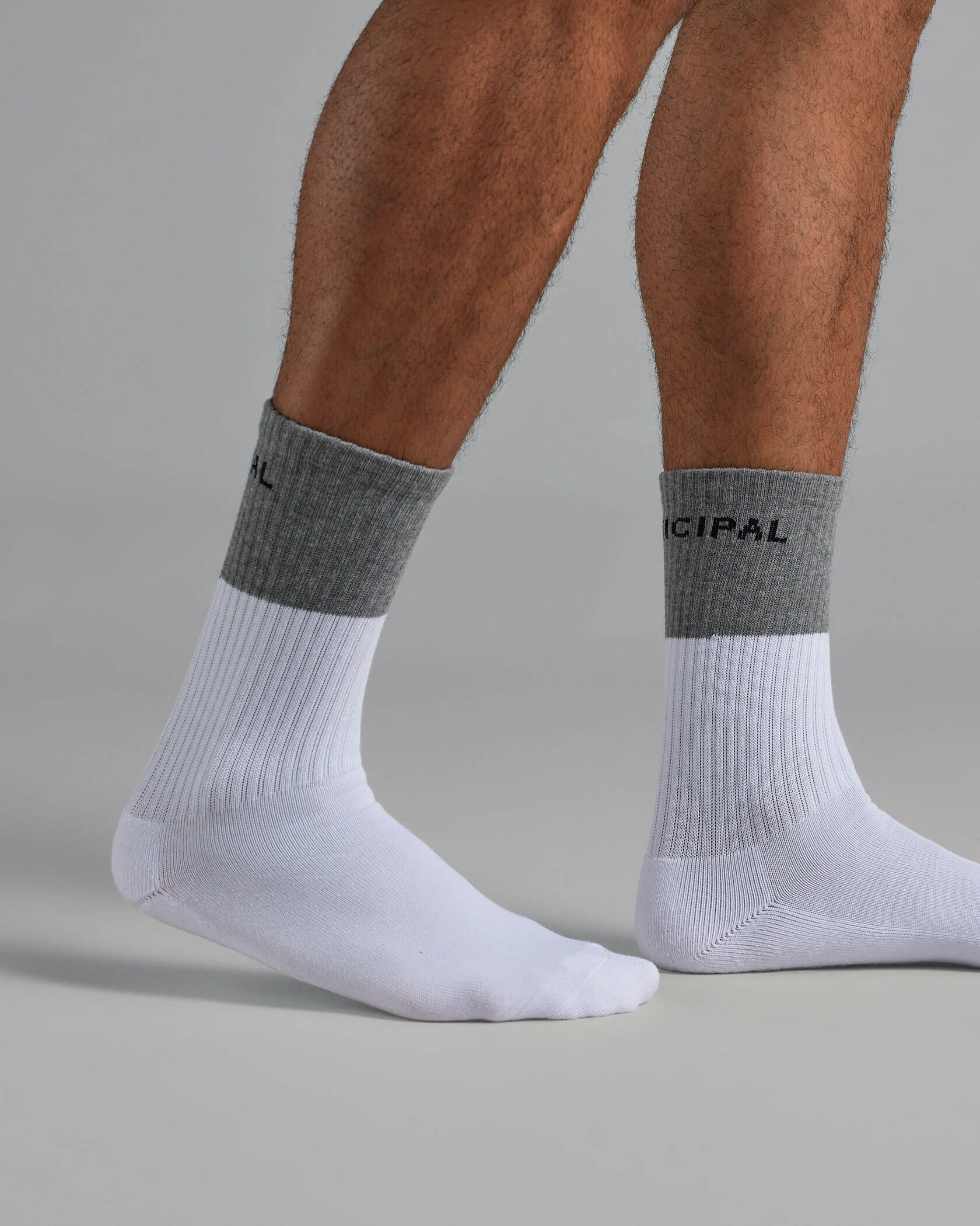 Drip Drop Socks |White / Athletic Gray| front