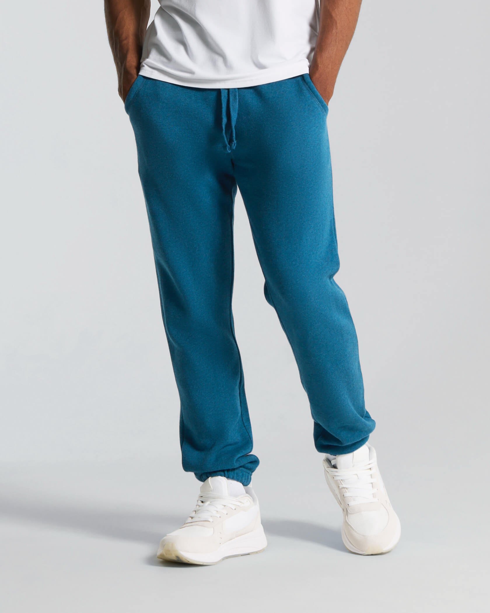 Gameday Sweatpants |Blue Wing Heather / White| front