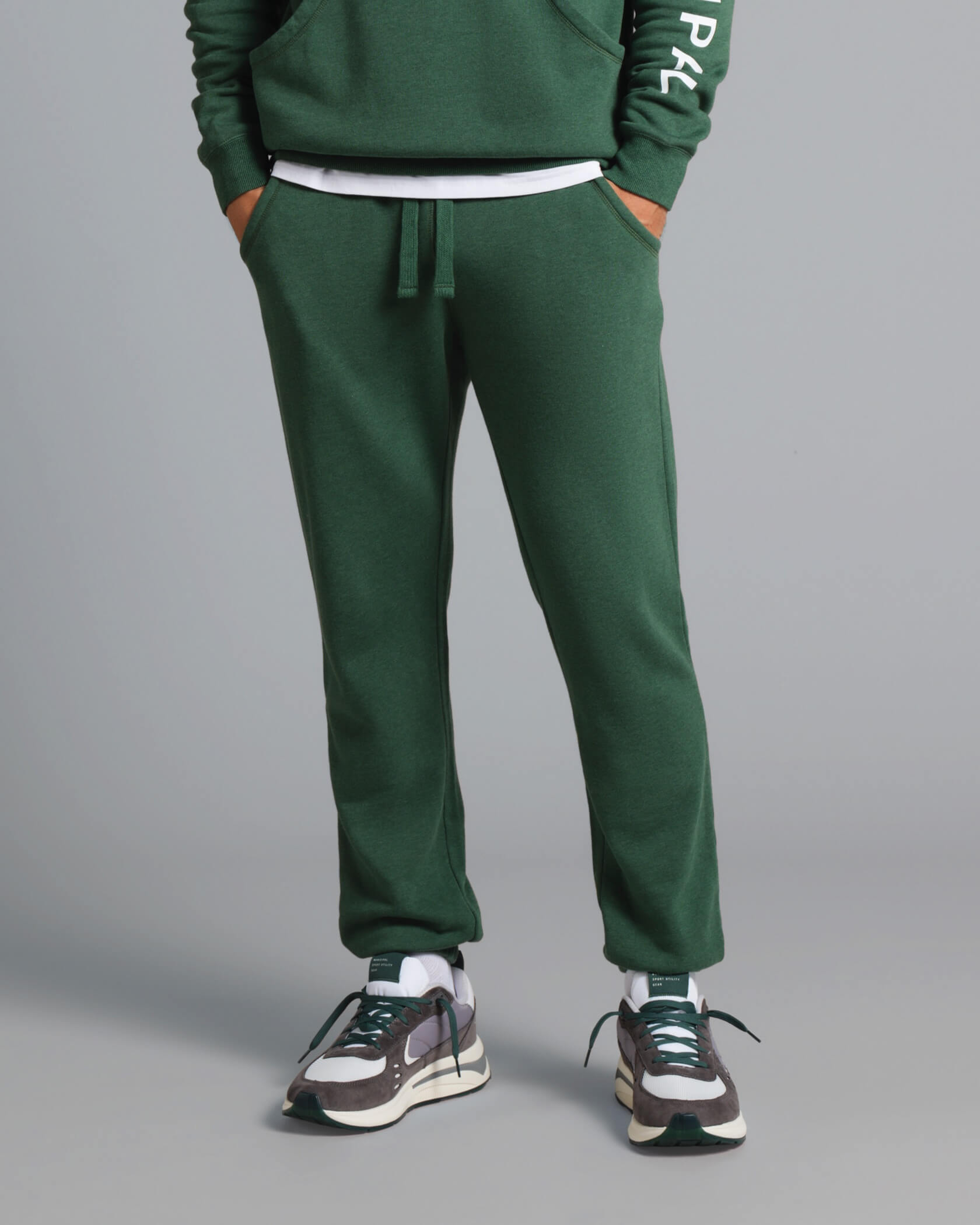 Gameday Sweatpant |Green Heather / White| front