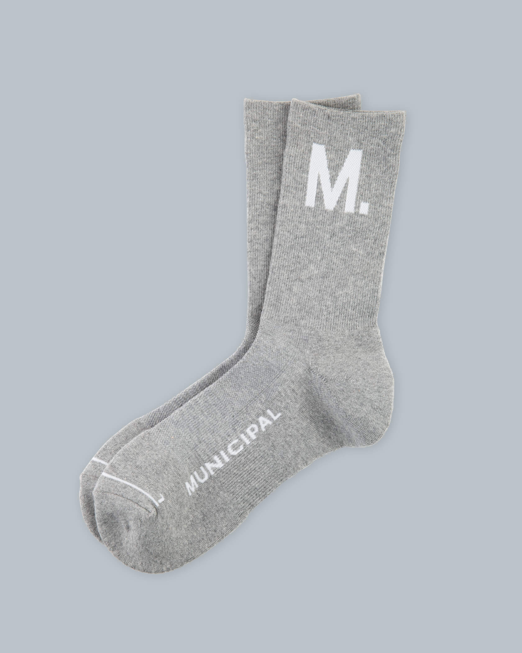 M. Crew Sock |Athletic Gray| front