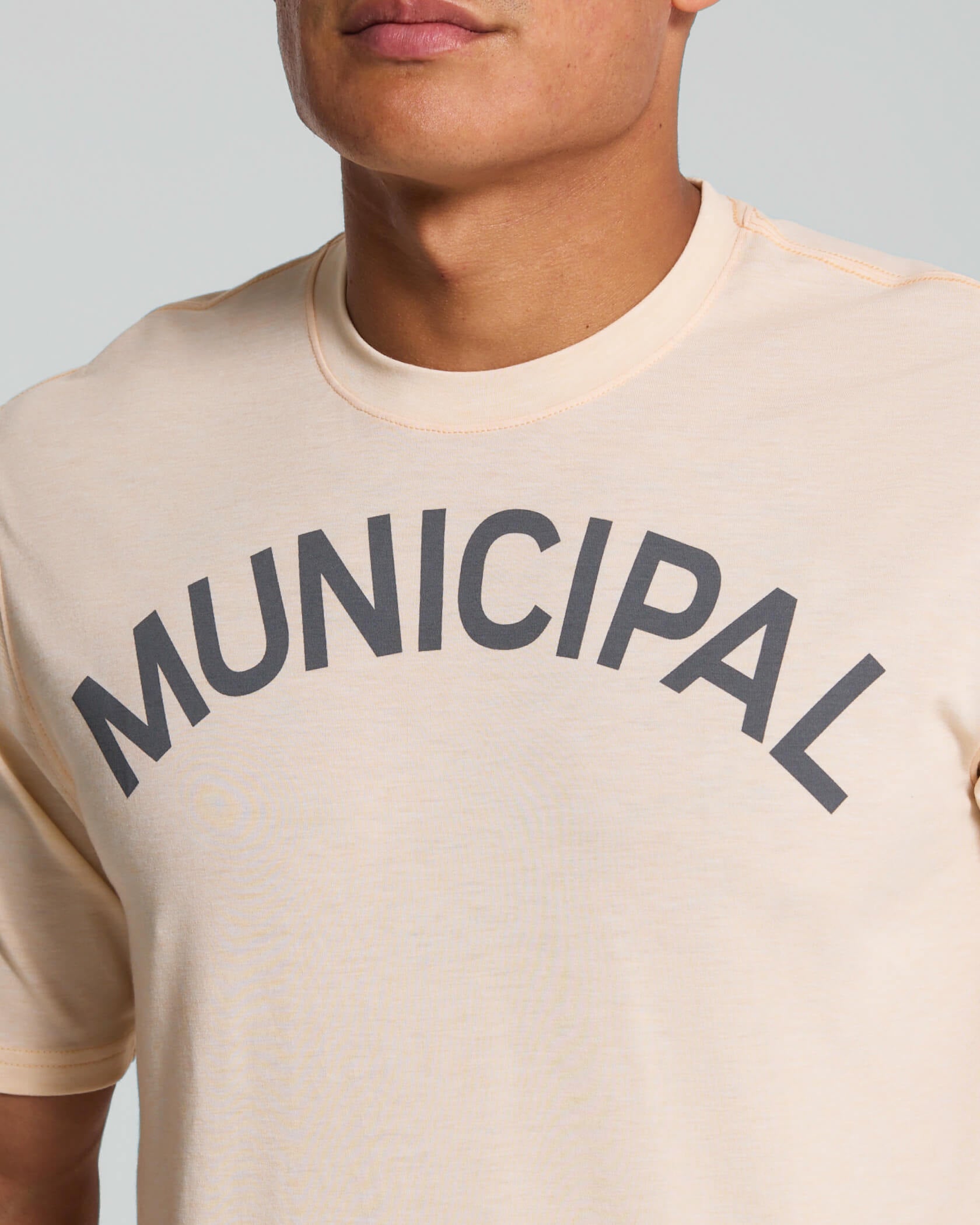 M.OG T-Shirt |Peach Heather| detail