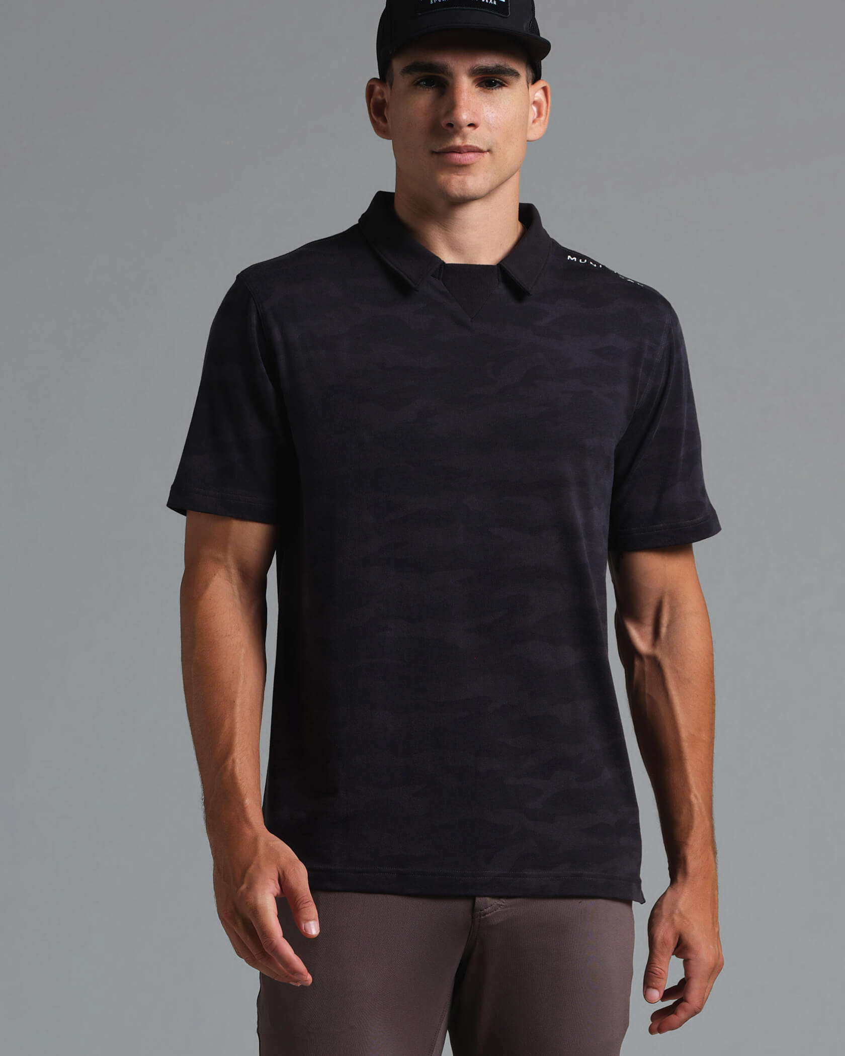 Polo T-Shirt 23 |Night Camo| front