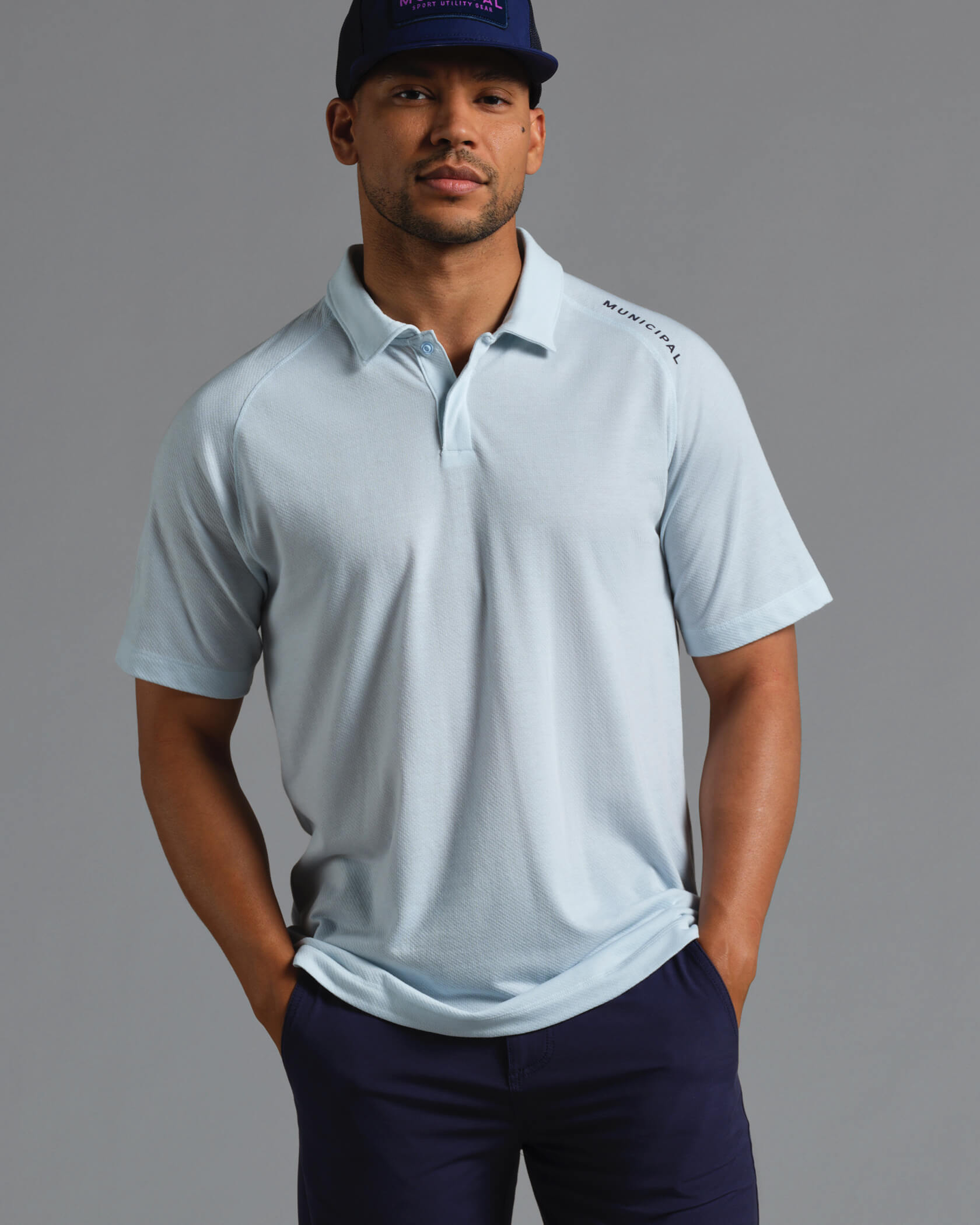 Sport Tech Polo |Ice| front