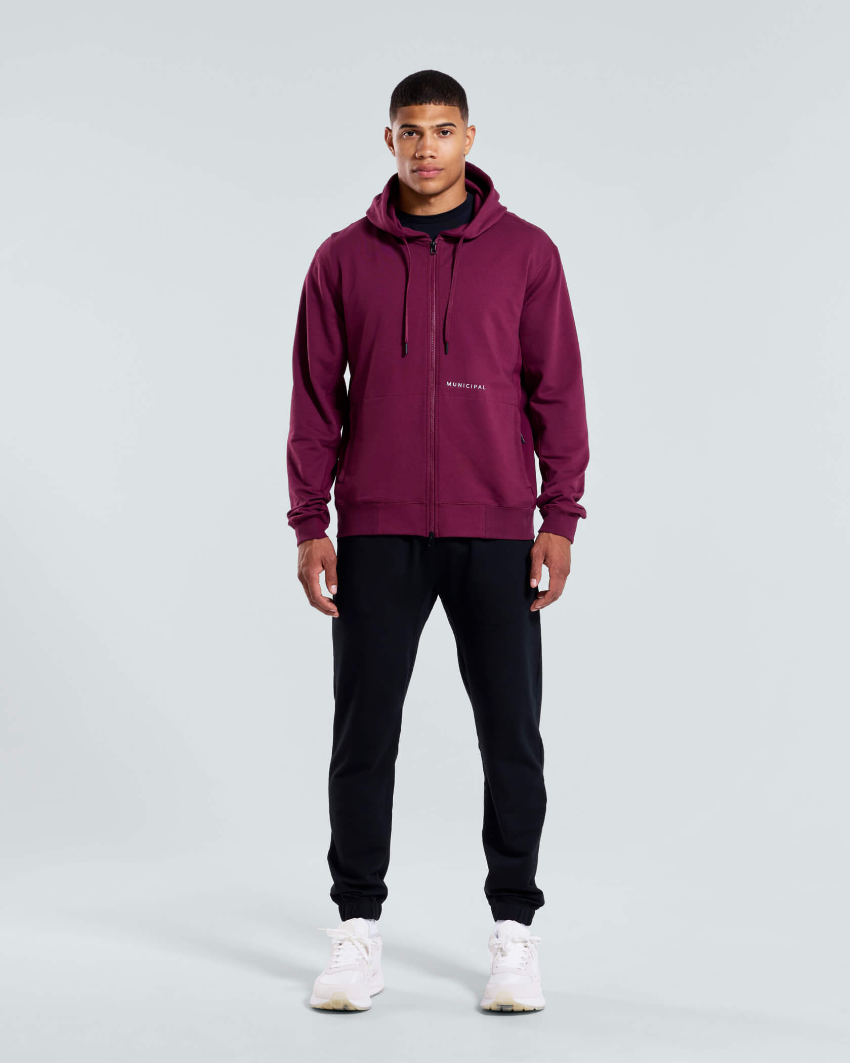 Sport Utility Full Zip Hoodie |Merlot| outfit
