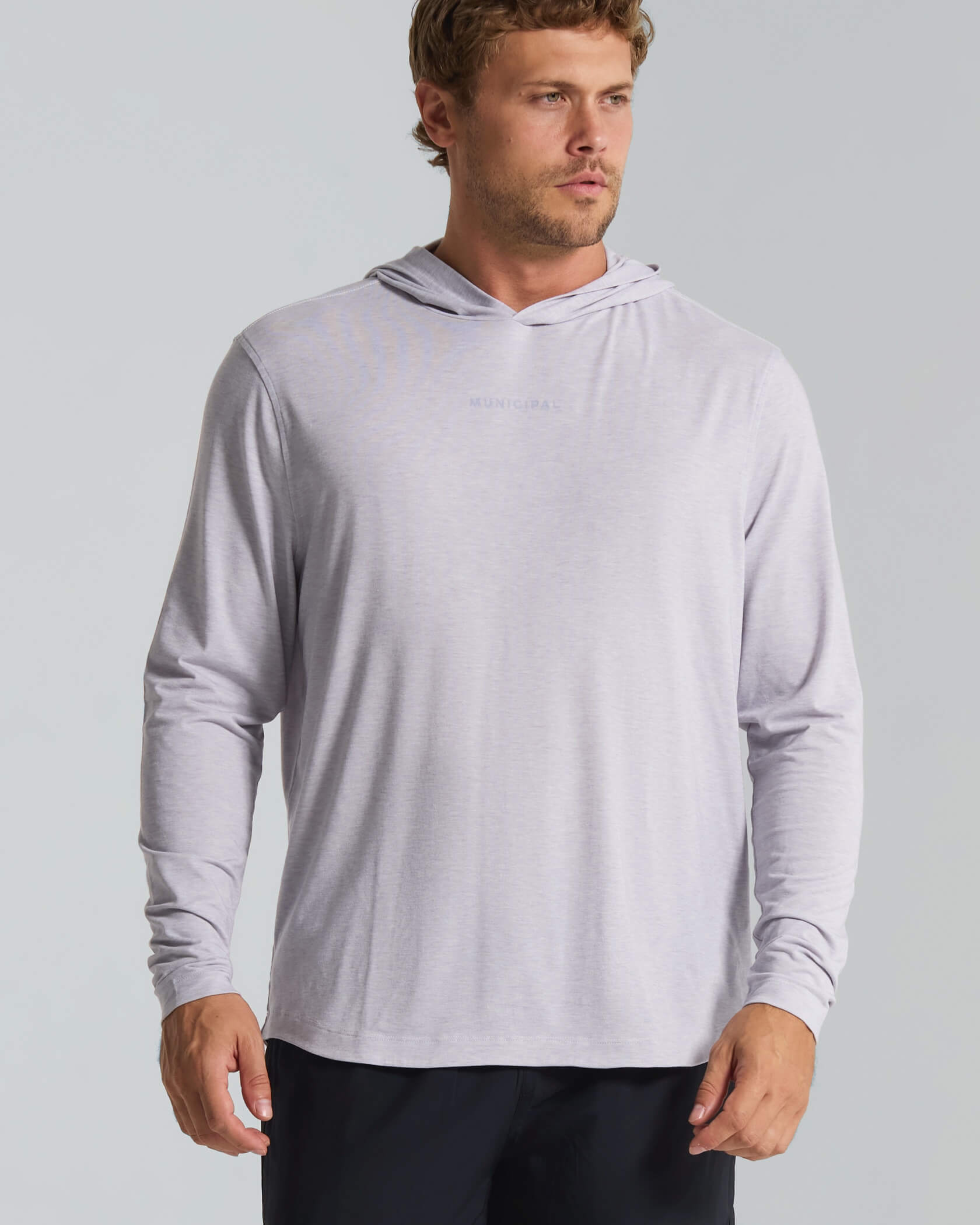 Sport Utility LS Hooded T-Shirt |Mineral Heather| front