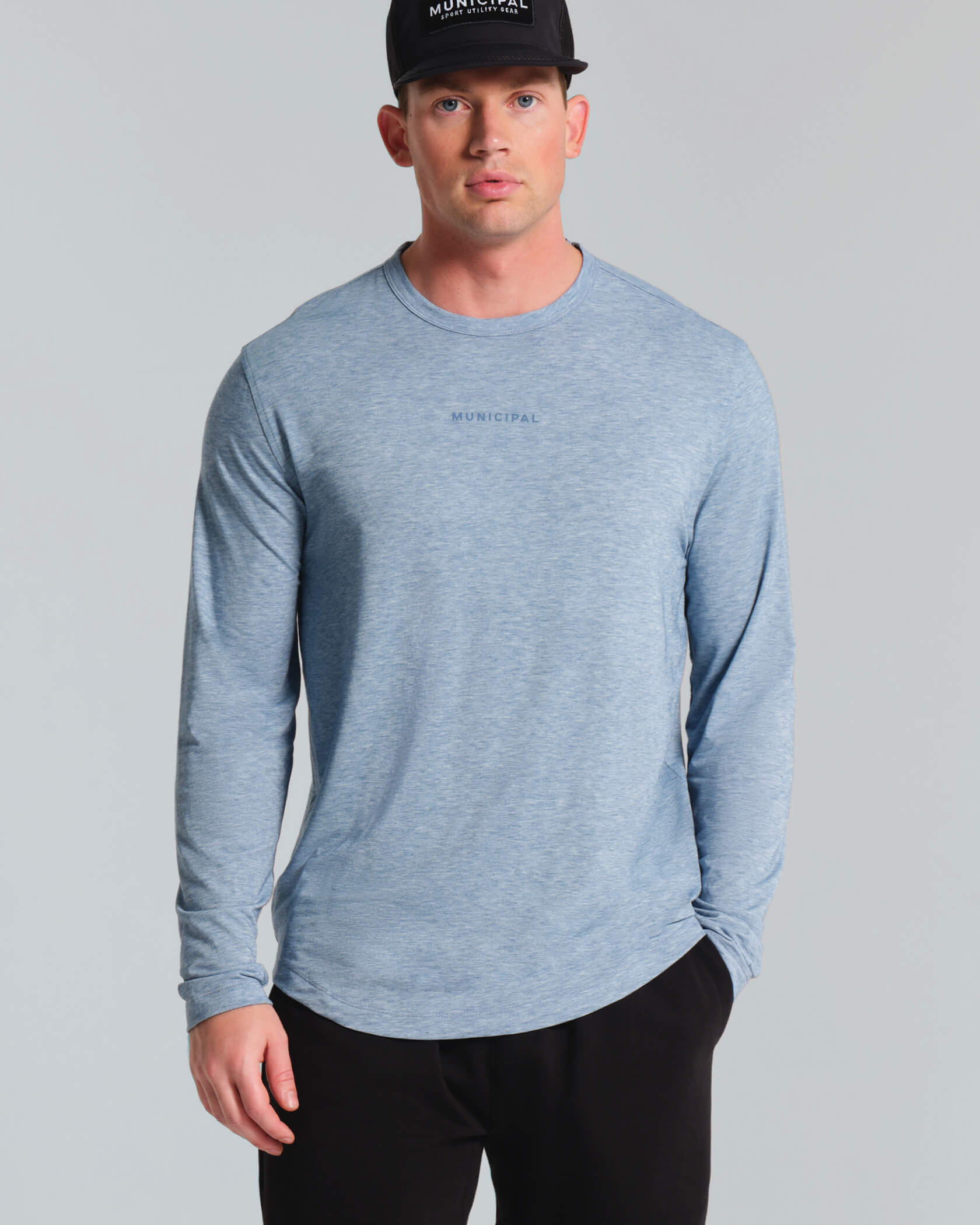 Sport Utility LS T-Shirt |Blue Wing Heather| front