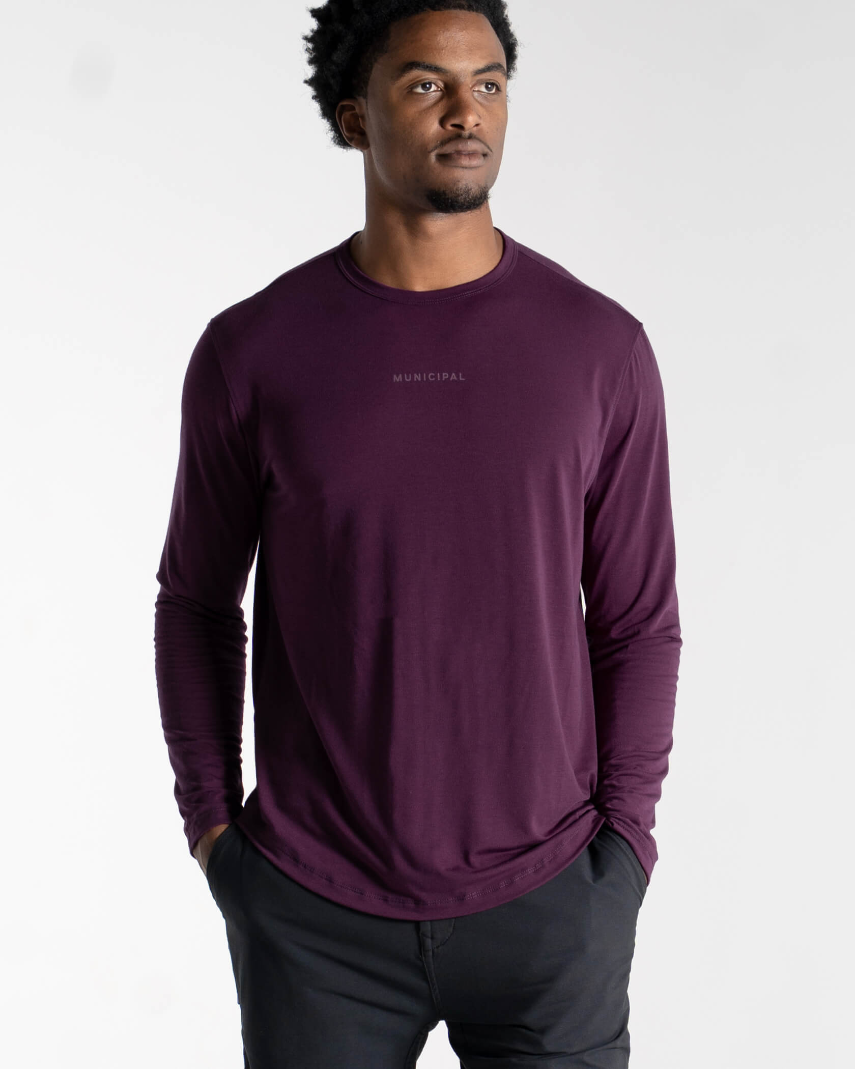 Sport Utility LS T-Shirt |Dark Purple| front