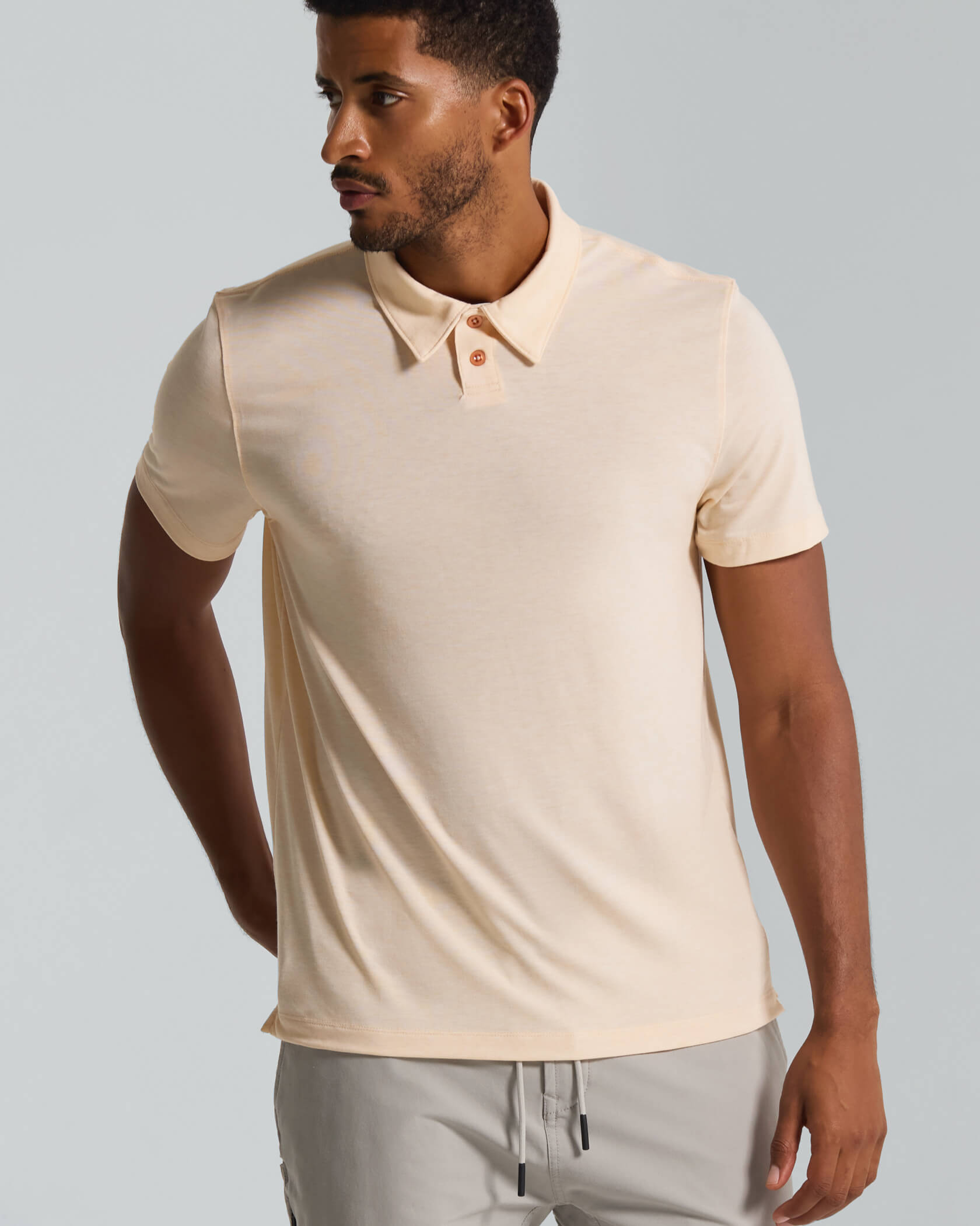 Sport Utility Polo |Peach Heather| front