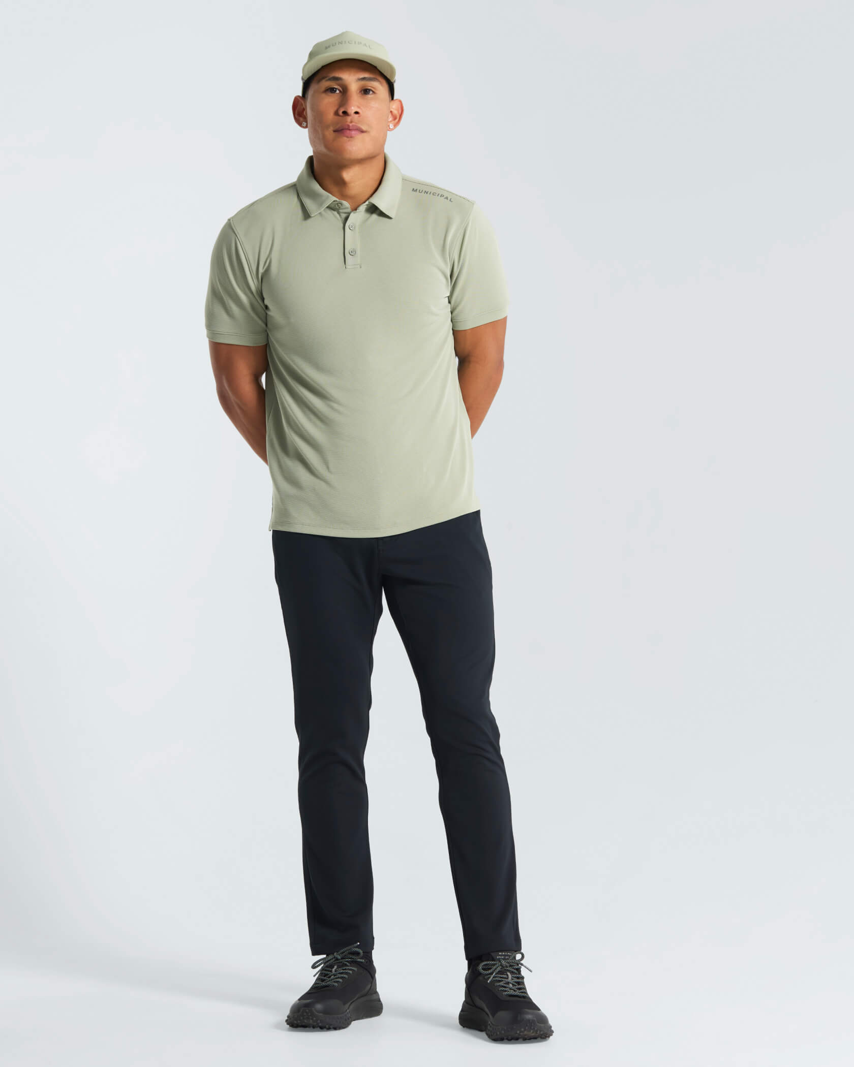 Sportcross Golf Core Polo |Seagrass| outfit