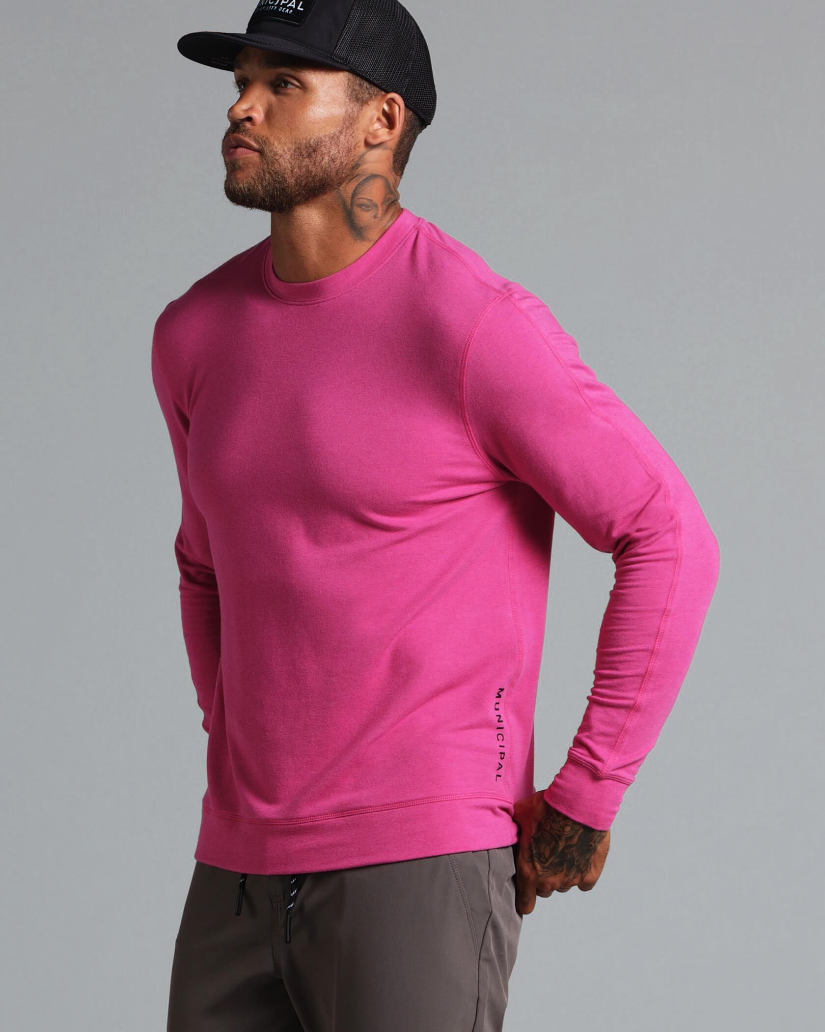 Town Crew |Magenta Heather| front