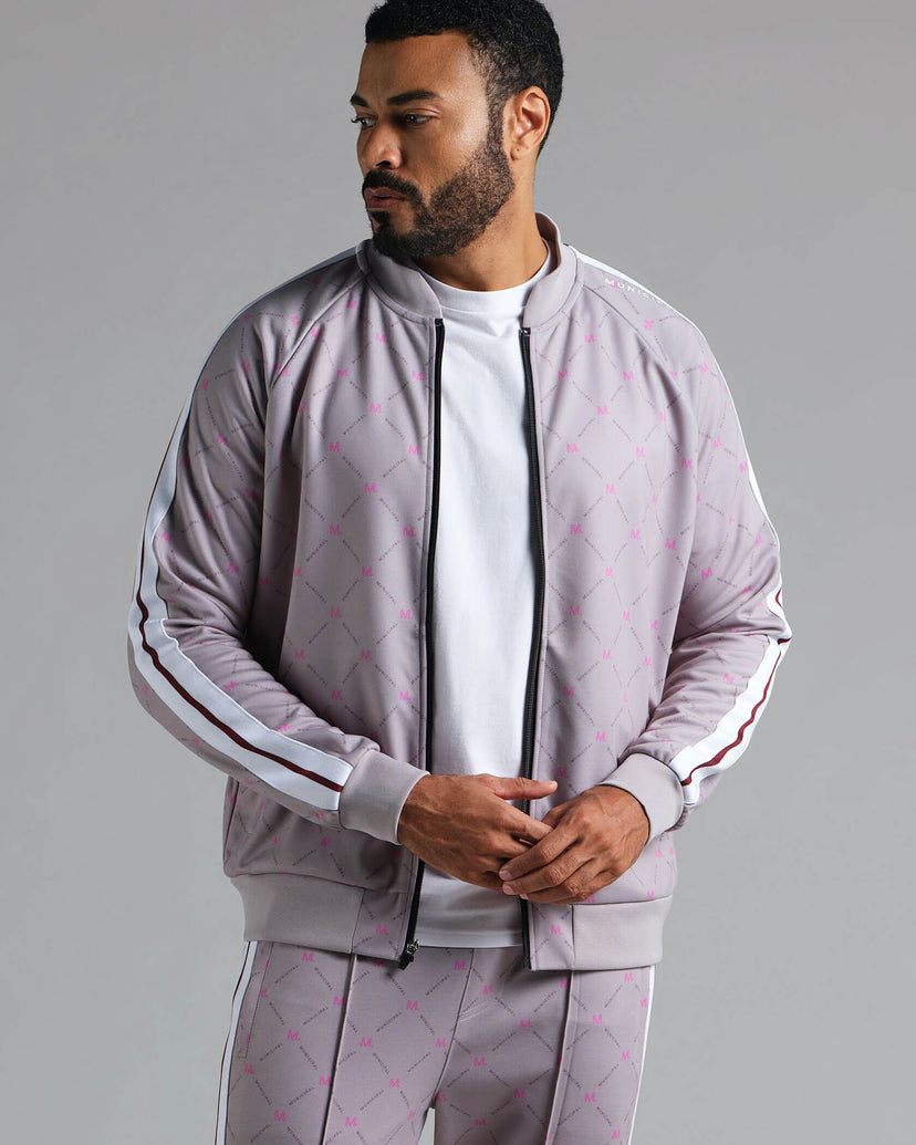 Trackstar Jacket |M. Repeat Smoke / Magenta| front