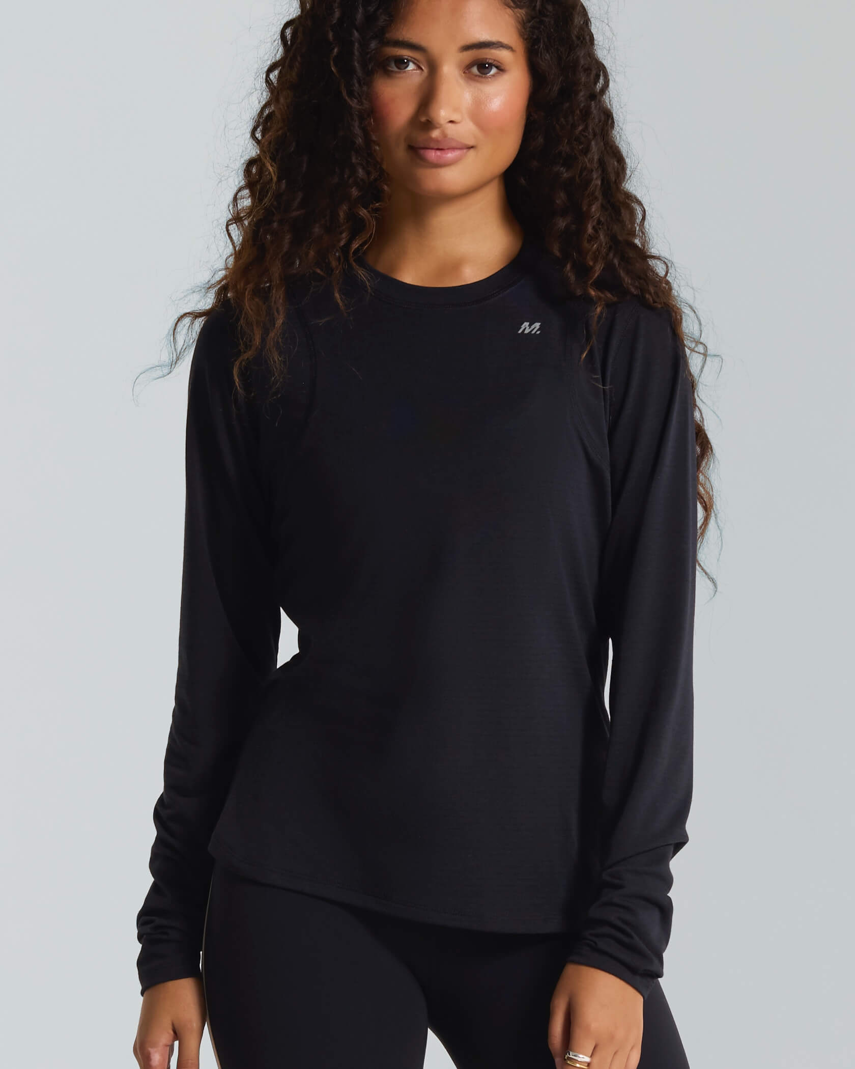 Women's 4AM. LS T-Shirt |Black| front