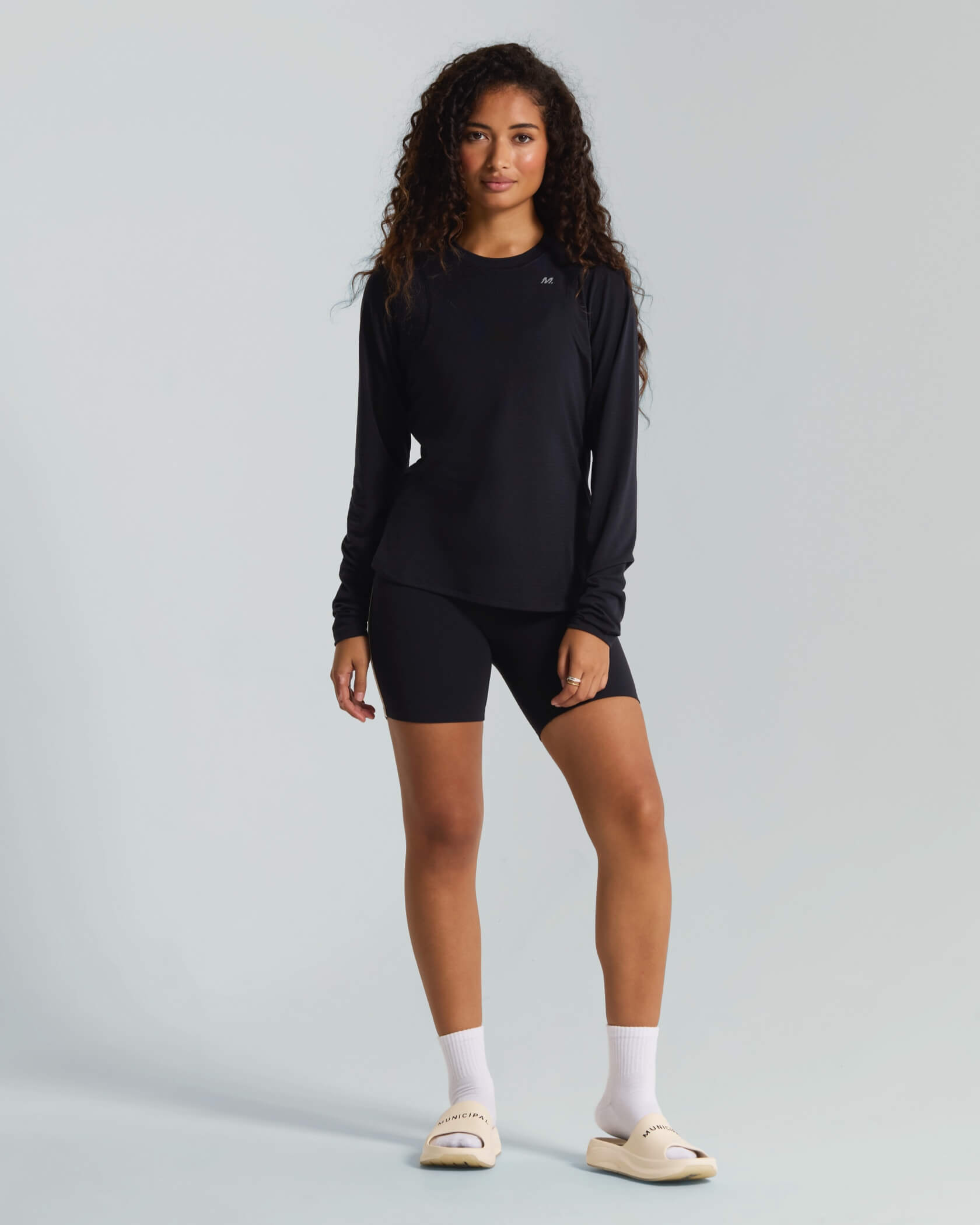 Women's 4AM. LS T-Shirt |Black| outfit