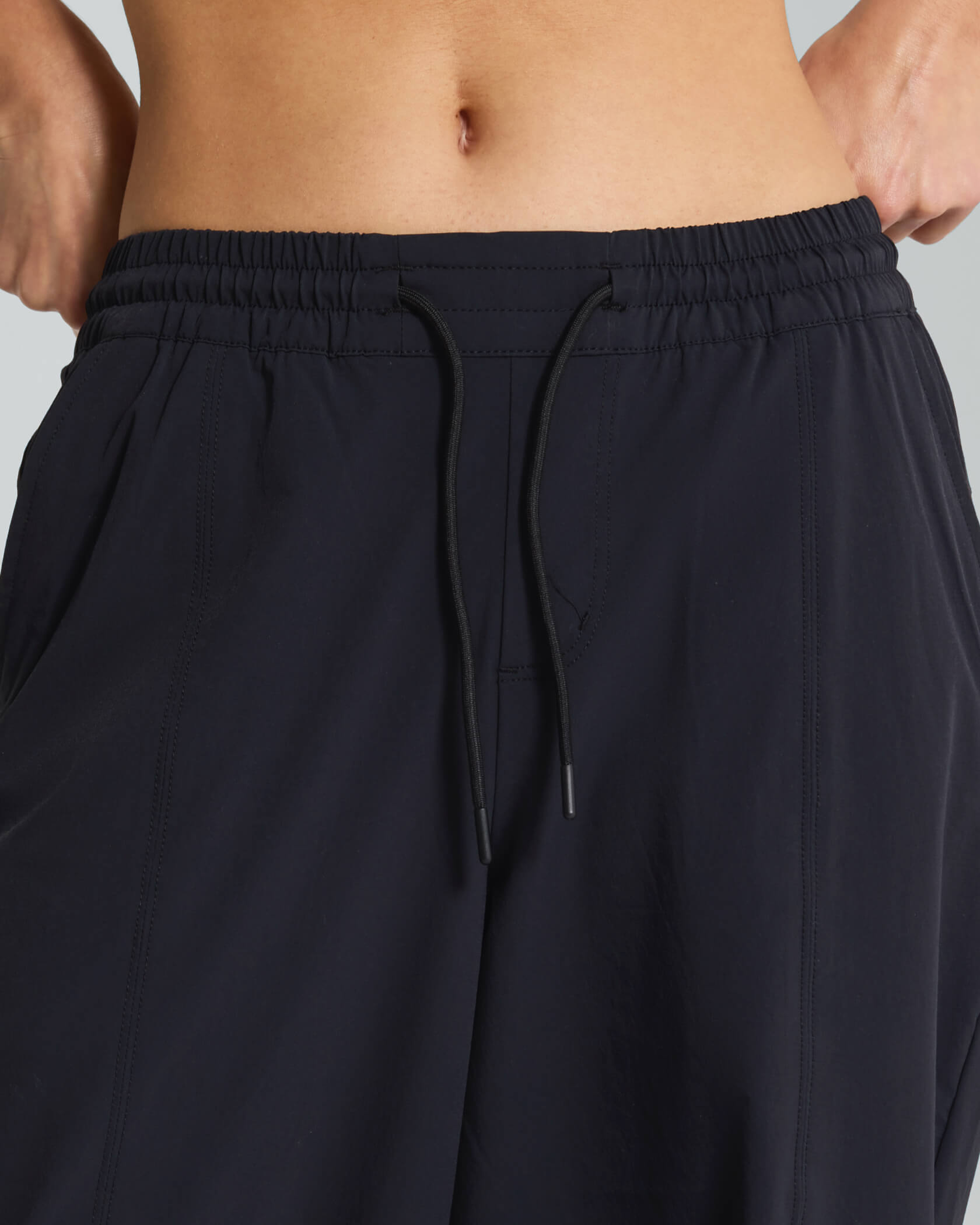 Women's Daily Pants |Black| waist