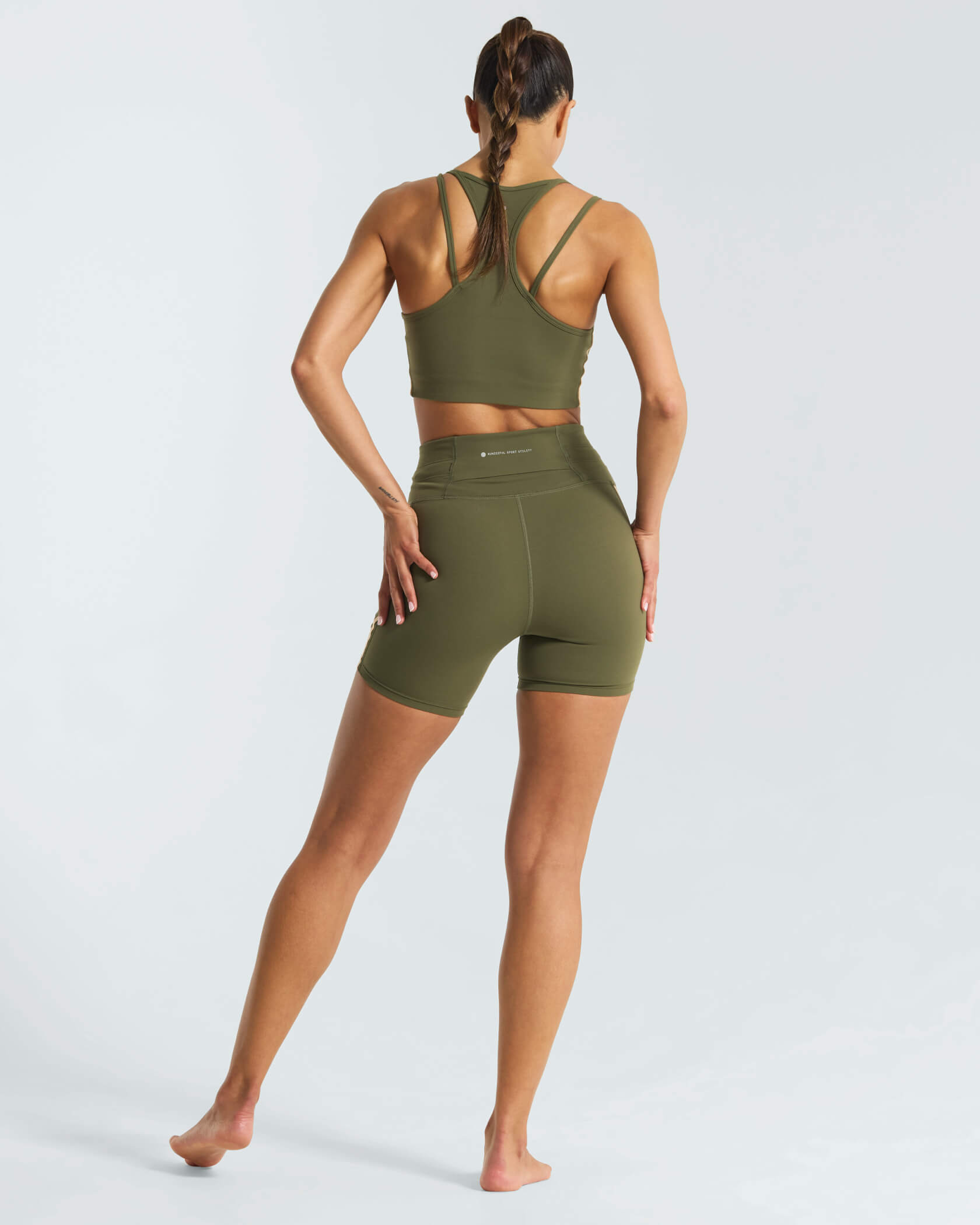 Women's Inflow Bike Shorts |Army| back