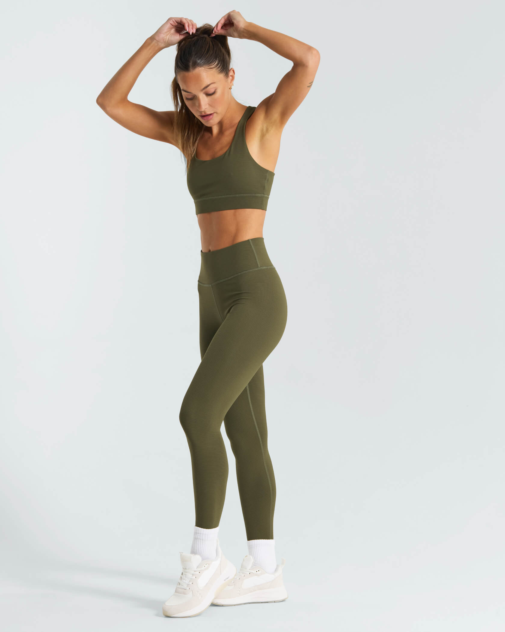Women's New Favorite Bra |Army Texture| outfit 