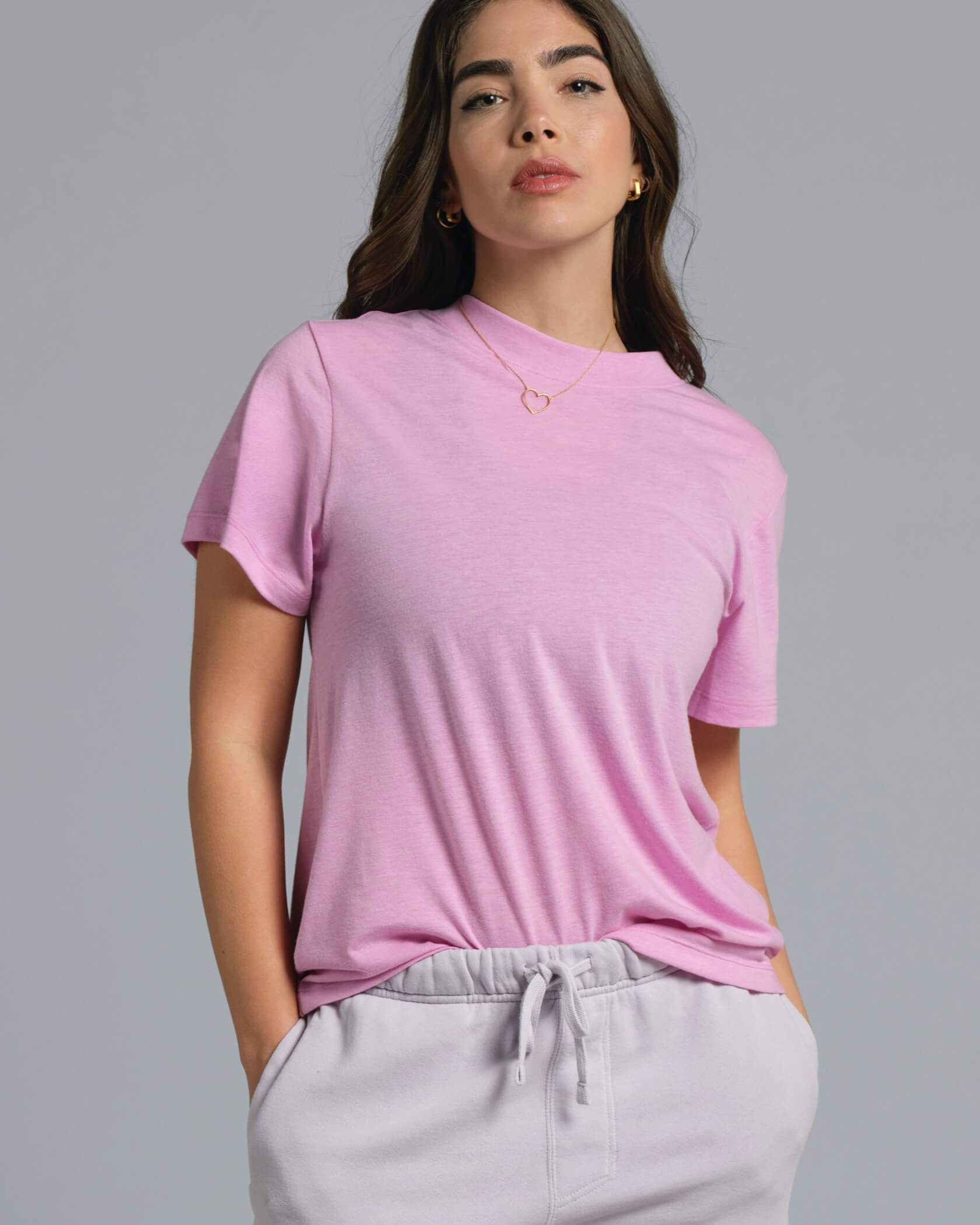 Women's SuperBlend T-Shirt |Rose| front